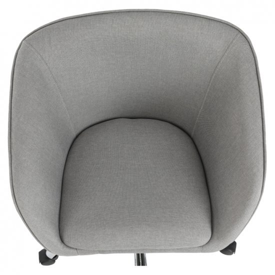 LENER Irodai szék, szürkésbarna anyag/fém