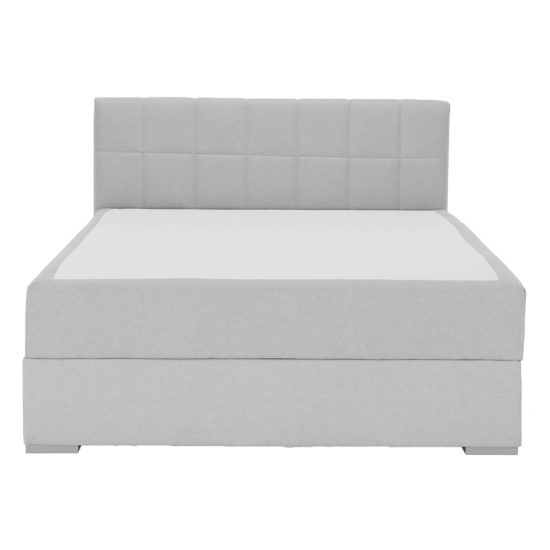 FERATA Boxspring típusú ágy 120x200, világosszürke KOMFORT