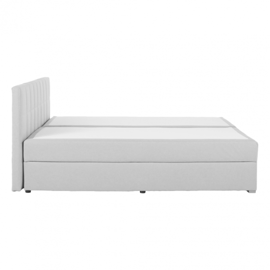 FERATA Boxspring típusú ágy 180x200, világosszürke KOMFORT