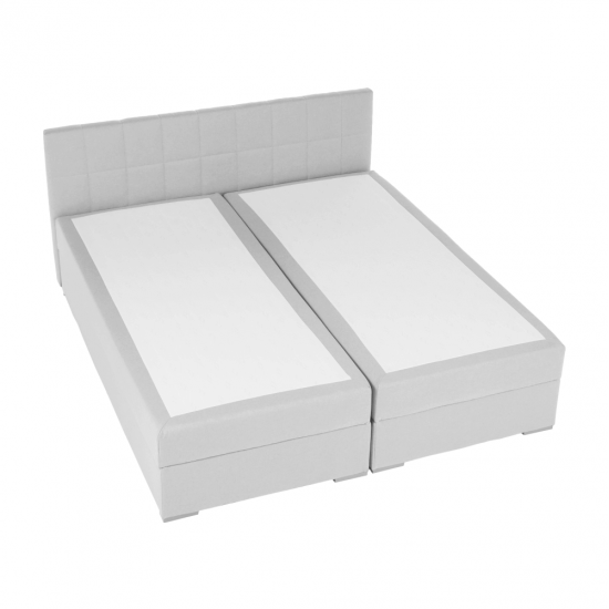 FERATA Boxspring típusú ágy 180x200, világosszürke KOMFORT