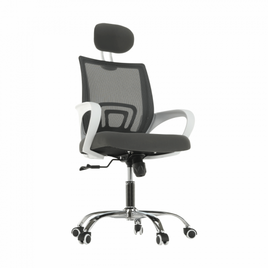 SANAZ Irodai szék, szürke/fehér TYP 1