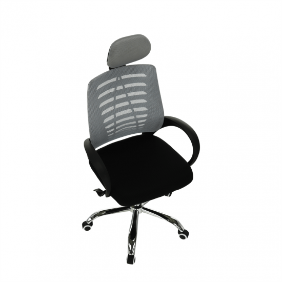 ELMAS Irodai szék, szürke/fekete