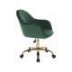 EROL irodai szék, zöld Velvet szövet/arany