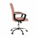 RULIS Irodai szék, rózsaszín textilbőr 