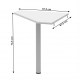 JOHAN Pc sarok asztal, féher 2 NEW 06