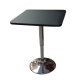 FLORIAN Magasság állítható bárasztal, fekete, 57x84-110 cm