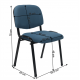 ISO Irodai szék, sötétkék 2 NEW