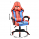 SPIDEX Irodai/gamer szék, kék/piros