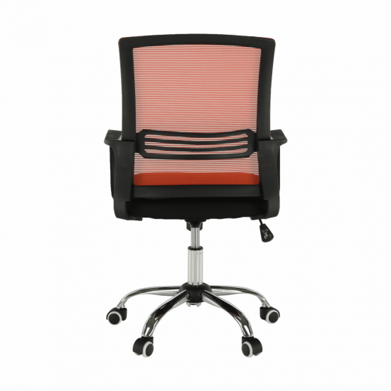 APOLO Irodai szék, hálószövet narancs/szövet fekete NEW