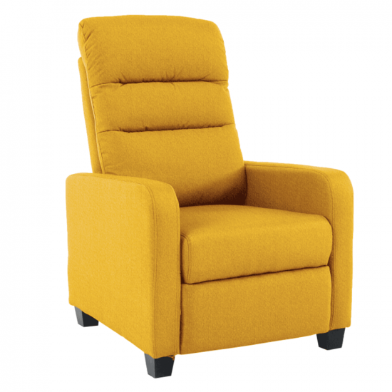TURNER Relaxáló fotel, sárga