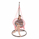 AMADO Függő szék, pamut+fém/rózsaszín 2 NEW