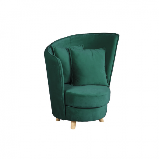 ROUND Fotel Art Deco stílusban, smaragd Kronos szövet/tölgy NEW