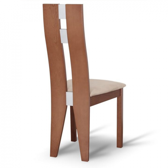 BONA Fa szék, cseresznye/bézs szövet NEW