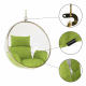 BUBBLE Függő fotel, átlátszó/arany/zöld TYP 1