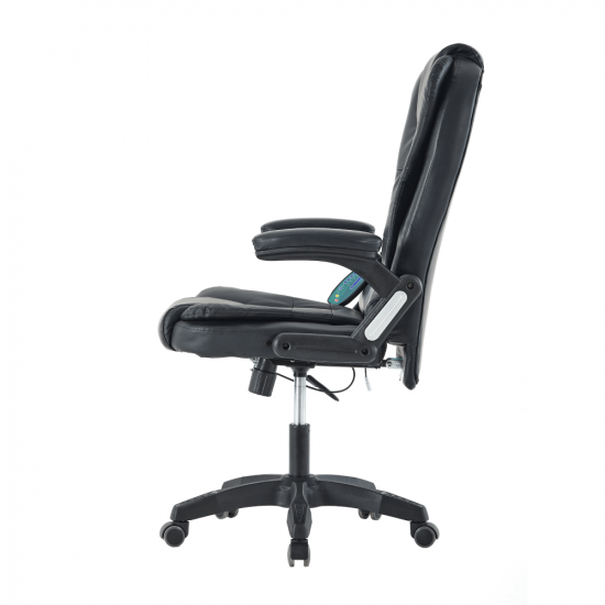TYLER Irodai szék masszázs funkcióval, fekete NEW