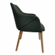PETRUS Design szék, zöld/bükk