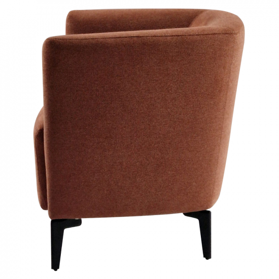 KAPY Design fotel, terrakotta/fekete