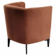 KAPY Design fotel, terrakotta/fekete