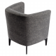 KAPY Design fotel, szürke/fekete