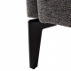 KAPY Design fotel, szürke/fekete