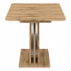 EXIL Kihúzható étkezőasztal, wotan tölgy/fehér, 140-180x85 cm