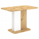 NETOX Kihúzható étkezőasztal, artisan tölgy/fehér, 110-145x68,6 cm