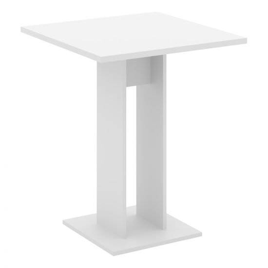 EVERET Étkezőasztal, fehér, 67,5x67,5 cm