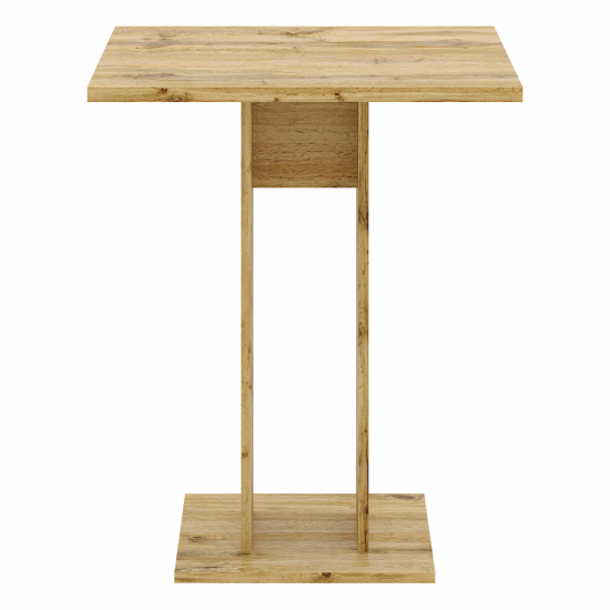 EVERET Étkezőasztal, wotan tölgy, 67,5x67,5 cm