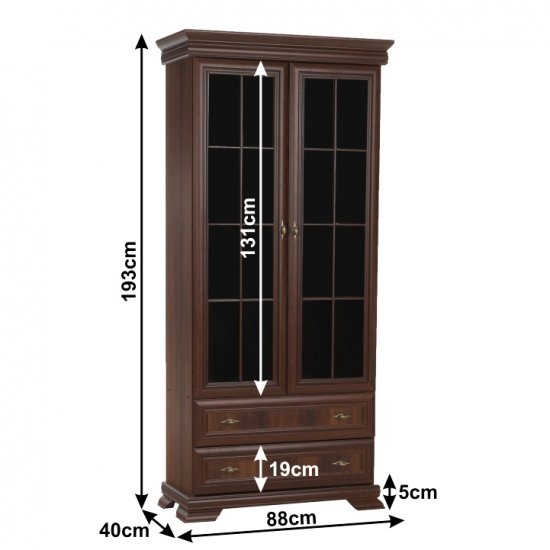 KORA vitrines szekrény KRW 2, samoa king