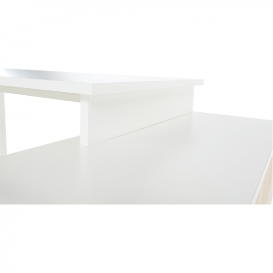 DALTON íróasztal, fehér/szürke 2  NEW VE 02