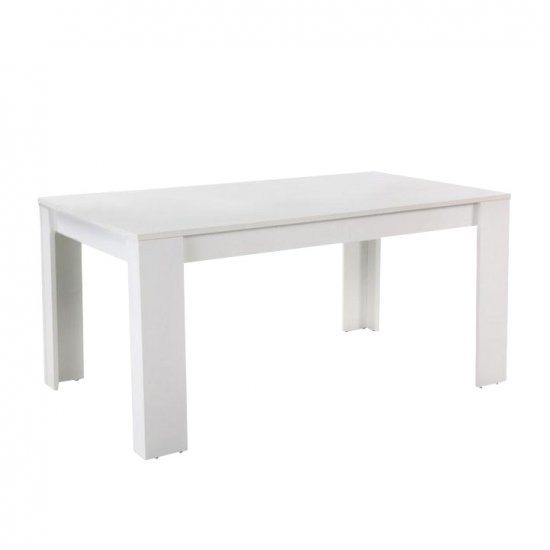 TOMY Étkezőasztal, fehér, 140x80 cm NEW