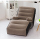 Felfújható fotel kartámasszal, kézi pumpával fekete-barna színben (TH6162-black-coffee)