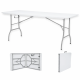 Összecsukható kemping asztal, kerti asztal 180x74x74cm fehér (KL-Z180A)