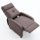 Manuális fekvőfotel, relax fotelágy push back, sötétbarna szövet (JNF-MANUAL-FABRIC-DARK BROWN) JN-R8003A51