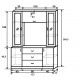 Corpus RCS-V1 Tálaló 160 cm Sanremo